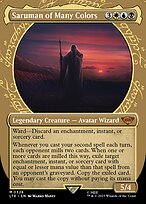 Saruman of Many Colors (Showcase) (LTR-328) - The Lord of the Rings: Tales of Middle-earth: (Showcase) (Borderless) Foil