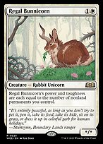 Regal Bunnicorn (WOE-025) - Wilds of Eldraine Foil