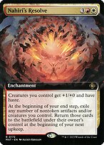 Nahiri's Resolve (Extended Art) (MAT-172) - March of the Machine: The Aftermath: (Extended Art) Foil