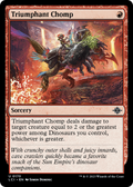 Triumphant Chomp (LCI-170) - The Lost Caverns of Ixalan Foil