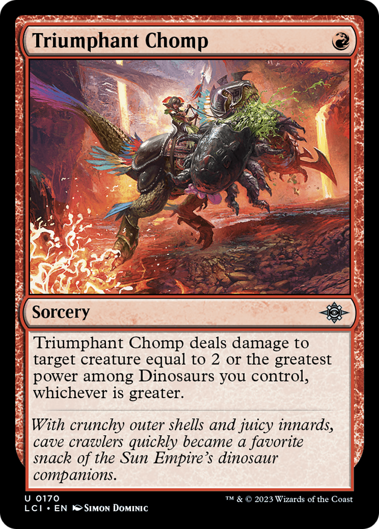 Triumphant Chomp (LCI-170) - The Lost Caverns of Ixalan Foil
