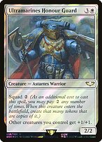 Ultramarines Honour Guard (Surge Foil) (40K-018) - Warhammer 40,000 Commander Foil