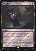 Nurgle's Conscription (Surge Foil) (40K-044) - Warhammer 40,000 Commander Foil