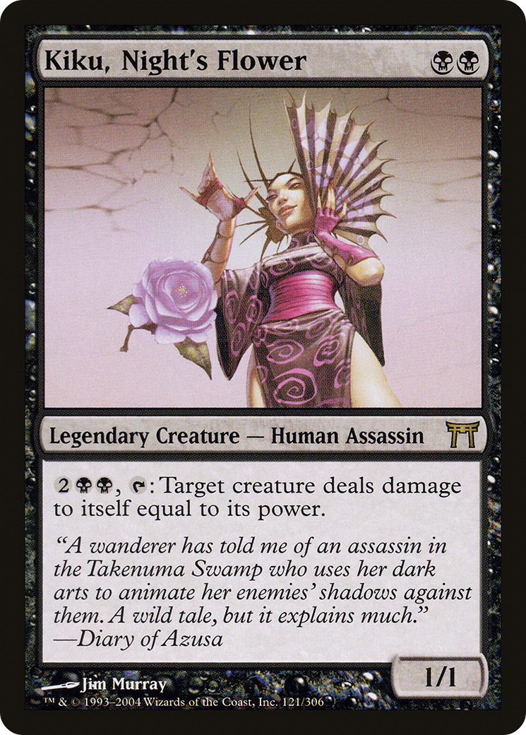 Kiku, Night's Flower (CHK-121) - Champions of Kamigawa Foil