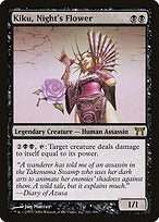 Kiku, Night's Flower (CHK-121) - Champions of Kamigawa Foil
