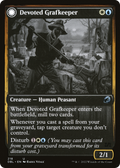 Devoted Grafkeeper (DBL-218) - Innistrad: Double Feature: (Double Faced Transform) Foil