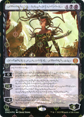 Vraska, Betrayal's Sting (Phyrexian) (Step-and-Compleat Foil) (ONE-443) - Phyrexia: All Will Be One: (Showcase) Foil