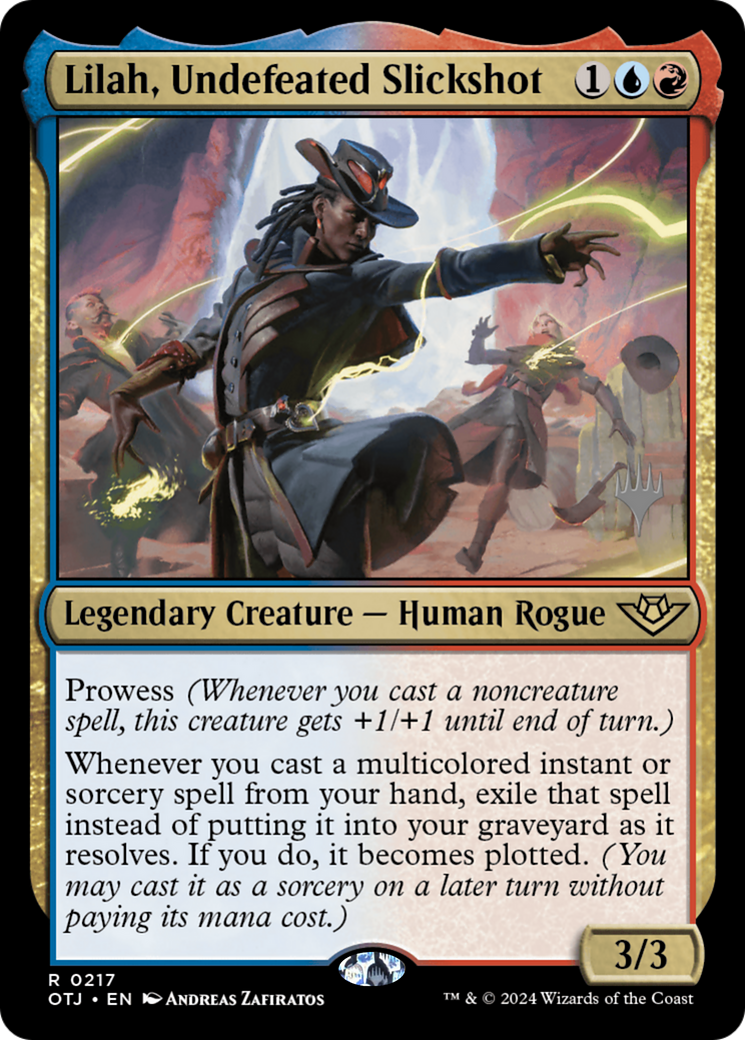 Lilah, Undefeated Slickshot (PPOTJ-217) - Outlaws of Thunder Junction Promos
