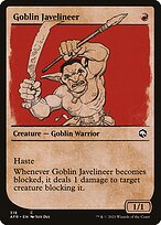 Goblin Javelineer (Showcase) (AFR-318) - Adventures in the Forgotten Realms: (Showcase) Foil