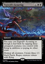 Tegwyll's Scouring (Extended Art) (WOC-052) - Wilds of Eldraine Commander: (Extended Art)