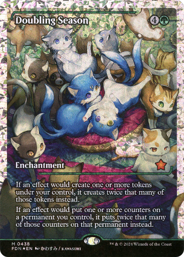 Doubling Season (Showcase) (Fracture Foil) (FDN-438) - Foundations: (Showcase, enchantment) Foil