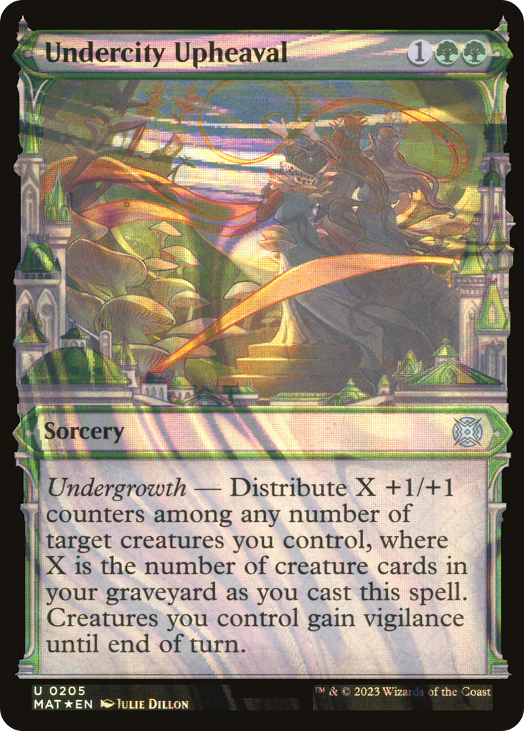 Undercity Upheaval (Halo Foil) (MAT-205) - March of the Machine: The Aftermath: (Showcase) Foil
