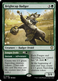Brightcap Badger (BLC-028) - Bloomburrow Commander