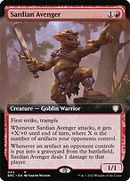 Sardian Avenger (Extended Art) (BRC-043) - The Brothers' War Commander: (Extended Art) Foil