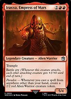 Iraxxa, Empress of Mars (Surge Foil) (WHO-694) - Doctor Who Foil