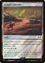 Scoured Barrens (Surge Foil) (40K-293) - Warhammer 40,000 Commander Foil