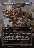 Hero's Downfall (Borderless) (FDN-319) - Foundations Foil