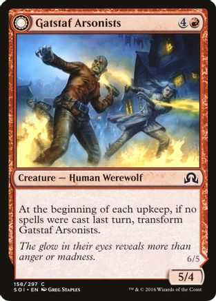 Gatstaf Arsonists (SOI-158) - Shadows over Innistrad: (Double Faced Transform) Foil