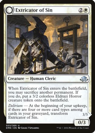 Extricator of Sin (EMN-023) - Eldritch Moon: (mooneldrazidfc) Foil