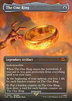The One Ring (Borderless) (LTR Bundle) (UMP-451) - The Lord of the Rings: Tales of Middle-earth Foil