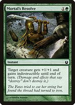 Mortal's Resolve (BNG-127) - Born of the Gods Foil