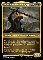 Sauron, Lord of the Rings (LTC-084) - Tales of Middle-earth Commander Etched Foil