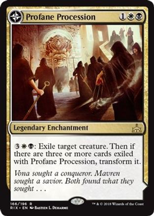 Profane Procession (RIX-166) - Rivals of Ixalan: (compasslanddfc)