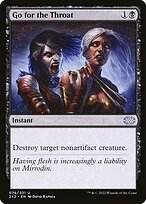 Go for the Throat (2X2-076) - Double Masters 2022 Foil