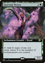 Sanctum Weaver (Extended Art) (MH2-462) - Modern Horizons 2: (Extended Art, enchantment) Foil