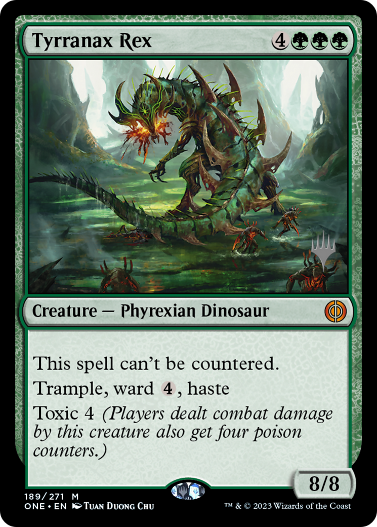 Tyrranax Rex (PPONE-189) - Phyrexia: All Will Be One Promos