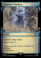 Saruman's Trickery (Showcase Scrolls) (LTR-519) - The Lord of the Rings: Tales of Middle-earth: (Showcase) Foil