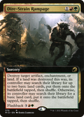 Dire-Strain Rampage (Extended Art) (MID-370) - Innistrad: Midnight Hunt: (Extended Art) Foil