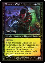 Massacre Girl (Retro Frame) (Serial Numbered) (RVR-328) - Ravnica Remastered Foil