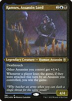 Ramses, Assassin Lord (DMC-061) - Dominaria United Commander Etched Foil