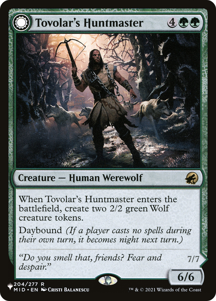 Tovolar's Huntmaster (LIST-MID-204) - The List: (Double Faced Transform)