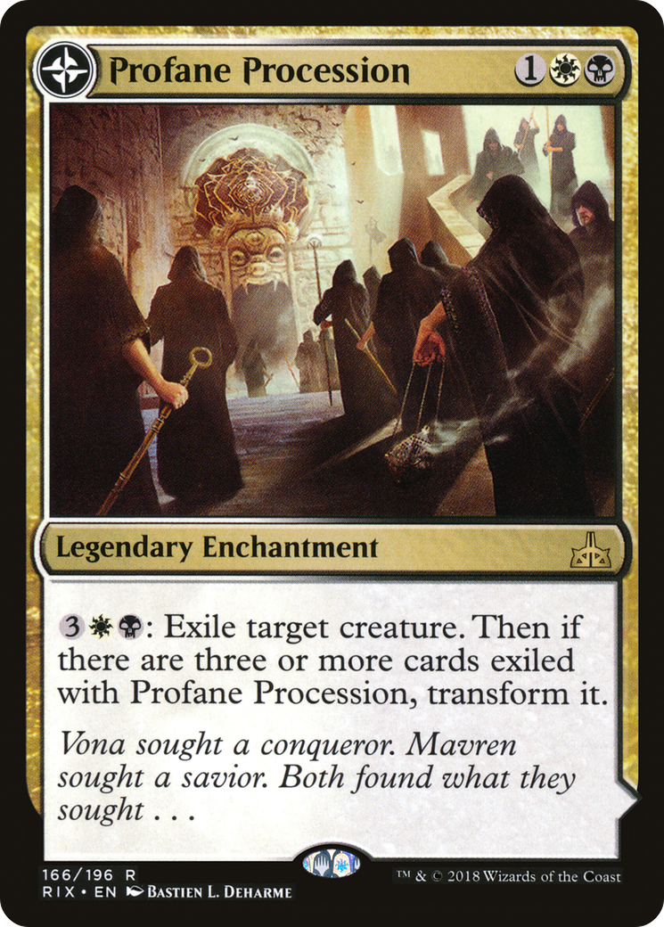 Profane Procession (RIX-166) - Rivals of Ixalan: (compasslanddfc)