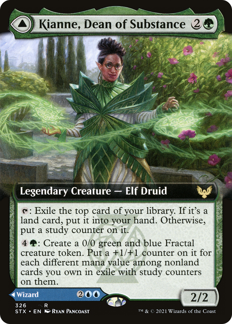 Kianne, Dean of Substance (Extended Art) (STX-326) - Strixhaven: School of Mages: (Extended Art) Foil