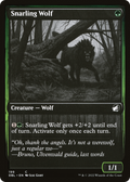 Snarling Wolf (199) (DBL-199) - Innistrad: Double Feature Foil