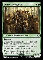 Gunner Conscript (Surge Foil) (PIP-605) - Fallout Foil