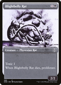 Blightbelly Rat (Showcase) (ONE-289) - Phyrexia: All Will Be One: (Showcase)