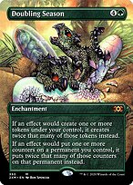 Doubling Season (Borderless) (2XM-350) - Double Masters Foil