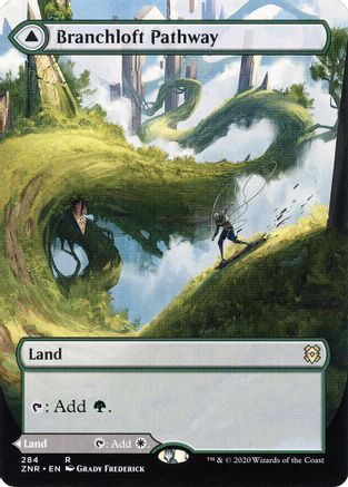Branchloft Pathway (Borderless) (ZNR-284) - Zendikar Rising: (Showcase) (Borderless)