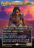 Samut, the Driving Force (Borderless) (DFT-367) - Aetherdrift Foil
