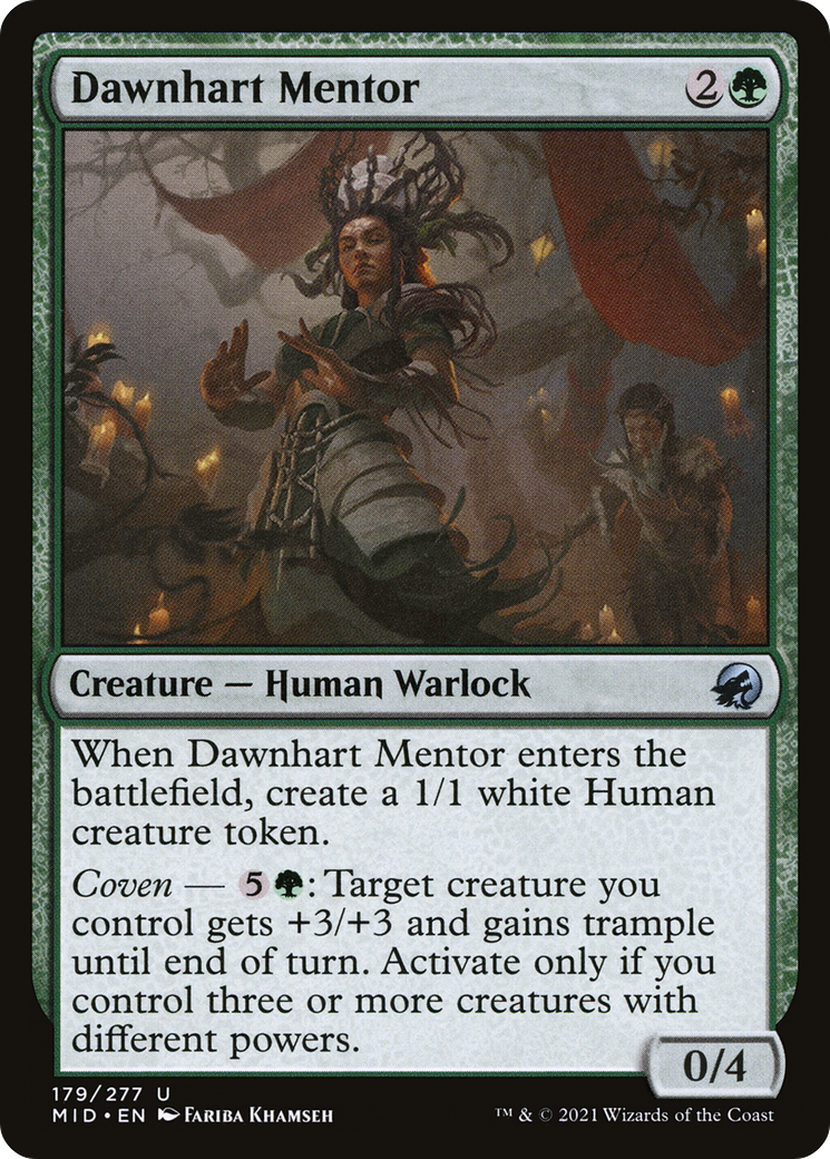 Dawnhart Mentor (MID-179) - Innistrad: Midnight Hunt Foil