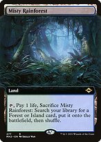 Misty Rainforest (Extended Art) (MH2-477) - Modern Horizons 2: (Extended Art) Foil