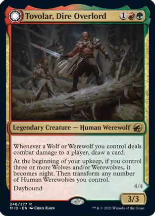 Tovolar, Dire Overlord (MID-246) - Innistrad: Midnight Hunt: (Double Faced Transform) Foil