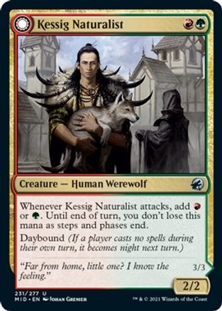 Kessig Naturalist (MID-231) - Innistrad: Midnight Hunt: (Double Faced Transform) Foil