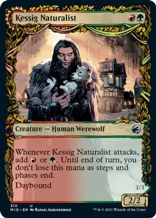 Kessig Naturalist (Showcase) (MID-310) - Innistrad: Midnight Hunt: (Showcase, Double Faced Transform) Foil