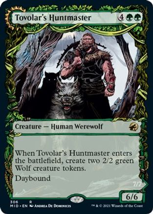 Tovolar's Huntmaster (Showcase) (MID-306) - Innistrad: Midnight Hunt: (Showcase, Double Faced Transform) Foil