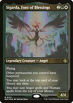 Sigarda, Font of Blessings (MAT-147) - March of the Machine: The Aftermath Etched Foil